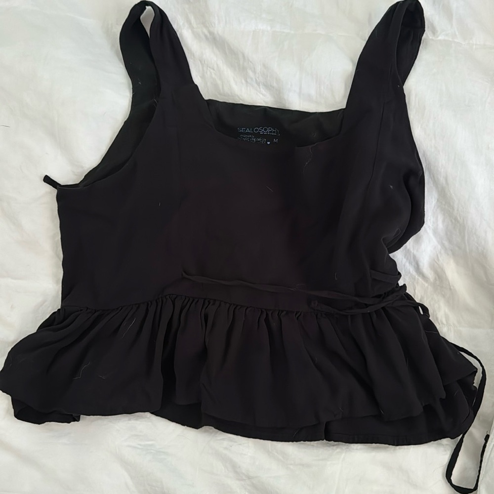 Black tank top